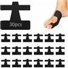 RVYEIOP 30 Pezzi Cerotti per Alluce Valgo, Correttore Alluce Valgo con Nastro Kinesiologico Pretagliato, Tutore Alluce Valgo Sottile 0.07cm e Traspirante, Sollievo Dolore e Protezione, Nero