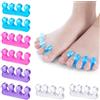 YILZAR Separatore Dita Piede in Silicone Gel, Confezione da 8 Divaricatore Alluce Valgo e Correttore Dita a Martello, Distanziatore Dita Piedi Morbido e Lavabile, Altezza 2.5cm, 4 Colori