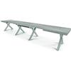 KONTE.DESIGN Tavolo GALLIPOLI allungabile in legno, finitura Cemento Beton, 180x100 cm - 480x100 cm 22 posti