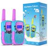 Kearui Spielzeug: Walkie-talkie per bambini, adatti a ragazzi dai 3 ai 12 anni. Dispositivo radio con 8 canali e funzione VOX, torcia LED integrata, portata di 3 miglia, ideali per avventure all'aperto, campeggio e escursioni (colore blu-viola)