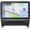 Hexinex Autoradio DAB+ da 10,1 pollici, compatibile con Carplay e Android Auto, per Audi TT 8J (2006-2014), con GPS, WiFi, Bluetooth, controllo al volante (SWC), sintonizzatore FM/RDS e processore DSP, 2GB di RAM e 64GB di memoria