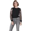 ONLY Onlviktoria L/S Lace Pullover Knt Noos Maglione Lavorato a Maglia Donna