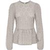 ONLY ONLGIAVANNA Top con Peplum | Regular Fit, Maniche lunghe, Extra lungo, Casual, Temperatura massima 30°C ciclo delicato