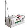 OWIJI Trappola per Topi Esche Made in Italy Esca da Esterno Interno Gabbia Professionale 20 x 10 x 8 cm Riutilizzabile Casa Garage