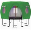 QSZTJJ Tenda Telo Protettivo Copertura per Trampolino Elastico (183/244/306/366/427cm) Tenda di Protezione dalle Intemperie per Tappeti Elastici | Resistente ai Raggi UV, Parasole (Verde,6FT-6 Pole)