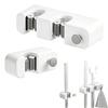 lemgyiamz Porta Scope Parete, Porta Attrezzi da Parete, Porta Scope,Set di Ganci Singoli e Doppi con Ganci, Installazione Senza Trapano, Due per Set, Adatti per Camere, Bagni, Balconi e Ripostigli