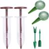 Fastigeaty Set di 6 attrezzi per la semina manuale in plastica ergonomica | Realizzato in plastica robusta per una maggiore durata, adatto per piccoli giardini, balconi o progetti di piantagione indoor