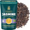 HORTIA JASMINE Tè Verde Cinese Superiore al Gelsomino | Qualità Premium Mono Origine (Hunan) Foglie Intere Sfuse, Aroma Floreale, Busta Richiudibile Salva Aroma da 50g (25 Tazze)
