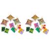 ALTROMERCATO - Stella natalizia appendibile con tè Darjeeling BIO - idea regalo sostenibile - 6 bustine assortite di tè verde e nero - Commercio equo e solidale - 11,2 g (Confezione da 2)