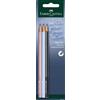 Faber-Castell 218470 - Set di matite New Harmony, 3 matite Sparkle, durezza B