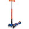 MICRO Monopattino Maxi Micro Deluxe Led Pieghevole Blu Arancio Neon