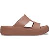 Crocs Ciabatta Getaway Platform Latte da Donna