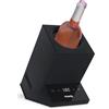 H.Koenig raffreddatore di vino LVX26, refrigeratore, vino bianco e rosso, rosé, champagne, diametro fino a 9 cm, temperatura regolabile da 5°C a 18°C, controllo digitale, sistema termoelettrico, 72 W