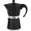 Orbegozo KFN 610, caffettiera 6 tazze, adatta per piani cottura a gas, elettrici e in vetroceramica, impugnatura ergonomica, valvola di sicurezza, interno facile da pulire, nero