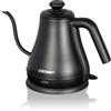 Cloer 4960 Bollitore Elettrico a Collo D'Oca Gooseneck da 0,8 litri, coperchio rimovibile, 1000 W, indicatore del livello dell'acqua interno