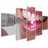 islandburner Quadro su tela sbiancante dei denti con tecnologia LED dal dentista per il bagno paziente studio dentistico Immagini da parete Poster
