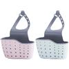 Abiyou 2PCS Lavello Cestino Appeso, Cestello Lavello Cremagliera, Cestino Caddy del Rubinetto, Ripiano per Appendere al Lavandino, Porta Spugna per Lavello, per Cucina, Bagno, Sapone (Rosa, Blu)