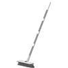 Mitclear Spazzolone per Pavimenti con Manico Lungo(120cm), Spazzola Esterni | 3 in 1 Spazzole a Setole Dure con Tergipavimento per la Pulizia di Piastrelle, Cucina, Bagno, Doccia, Patio, Garage, Fughe