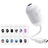 Generic Proiettore Galaxy Night Light, proiettore HD 5D dinamico olografico Galaxy Star, proiettore 2 in 1 con rotazione a 360° Plug and Play, luce notturna USB, lampada immersiva per camera da letto e regalo
