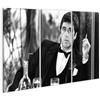 islandburner Quadro su tela di Al Pacino Scarface Tony Montana, stampa artistica da parete per i fan del film, 3 pezzi