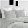 Ruggeri Set Lenzuola Completo Copripiumino Matrimoniale, Cotone, Grigio | 1 sacco copripiumino 250x200 cm risvolto 40 cm 1 lenzuolo angoli 170x200 cm alto 25 cm 2 federe 50x80 cm chiusura sacco 20 cm