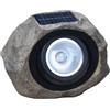 Tidgel Luce solare in pietra impermeabile IP65, lampada da giardino a LED ad alimentazione solare con modalità bianco/caldo regolabili, per patio, vialetto, cortile, decorazione,