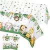 Heboland Tovaglia Safari Giungla, 274x137 cm, 2 Pezzi | Tovaglia Feste Animali, Tovaglie Verde Usa e Getta Impermeabile, Decorazioni Primo Compleanno Bimbo, Baby Shower