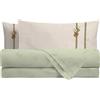 THUN Set Lenzuola Country Bloom B201195 Letto Singolo Unisex Cotone Verde