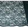 Russo Tessuti Tessuto Abbigliamento Vestiti Donna Merletto Macrame' Pizzo Balzato a Metraggio-Verde Petrolio