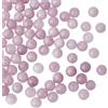 HOBBIESAY 2 fili, 94 fili di perline naturali in kunzite da 8 mm, pietre preziose rotonde naturali, fili di perline centrali forate distanziatori per ciondoli con pietre energetiche di cristallo,