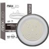 Maxled, Light is Led! LED High Bay 100W Faretto Capannoni 10000LM Impermeabile IP65 3CCT 3000K/4000K/6500K Lampada UFO Illuminazione Angolo di Emissione 90º Ø235 x 68mm