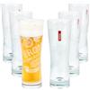 Sahm Peroni - Bicchieri da birra italiani di alta qualità, lavabili in lavastoviglie, perfetti per servire Lager, birre artigianali e pilsner italiani, capacità 0,2 litri, set da 6