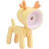 SRMAN luce notturna LED regolabile scrivania libro luce carino animale domestico protezione degli occhi lampada da tavolo decorazione della casa, cervo giallo
