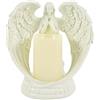 HERCHR Statuetta di Angelo in Preghiera, Candele a LED, Ali di Angelo, Candela Senza Fiamma, Statue di Angelo in Resina, Decorazioni per La Casa, Matrimonio, Natale