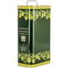 FERROELETTRA Lattina per Olio, Banda Stagnata, Tappo Ermetico, 3 L, 10 Pz | Colore verde, formato rettangolare, 26 x 15 x 9 cm, per conservazione dell'olio, uso domestico e professionale
