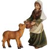 FADEDA 2 x contadini con vitello/altezza: 10 cm/dipinti a mano/dettagliati personaggi presepe - Decorazione per tavolo di Natale accessori presepe