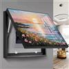 ZFDGHF Coperchio Scatola dell'interruttore Decorazione Copri Quadro Elettrico Decorativo Fare Buchi Pannello Nascondi Dipinti Cucina, Facile da installare(C,40x30cm)