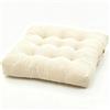 YNNHUDEEP Cuscino da pavimento, 40 x 40 cm, cuscino da seduta per esterni, con maniglia per il trasporto, per sedia e pavimento, per campeggio, sala da pranzo, colore: bianco