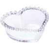 Karaca Rory Heart Bowl, 13 cm - Elegante ciotola in vetro per presentazioni affettuose di dessert, snack e antipasti, perfetta per serate romantiche e occasioni speciali