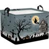Clastyle Cesto Biancheria Sporca Halloween Cesta Giochi Bambini Pieghevole | 36L Cestino Portaoggetti per Giocattoli Vestiti, Portabiancheria Salvaspazio Pieghevole, Scatola Porta Oggetti Impermeabile