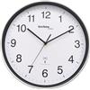 techno line Technoline WT8030 - Orologio da parete con radio, colore: argento, 30 x 30 x 4,3 cm