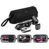 EAAGHK Custodia per Asciugacapelli da Viaggio Nera, Borsa Porta Phon in Nylon e PU 36 x 16 x 13 cm Compatibile con Dyson Airwrap e Supersonic｜Organizer Impermeabile per Accessori Capelli
