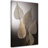 Feeby Stampa su Tela - Quadri Moderni Soggiorno - Quadro Camera Da Letto - Foglia d'oro Minimalismo - 30x45 cm - Decorazioni Parete