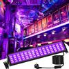 T-SUN Luce Nera UV, 72W Faretto UV LED, 1000LM Faretto Ultravioletta, Regolabile a 360°, cavo di Alimentazione da 1,8 m, 400-405NM Black Light per la Discoteca Della Festa Natale Halloween