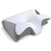 HGTRH Cuscino Ortopedico Cervicale per Dormire di Lato, Cuscino Cervicale Ergonomico A Farfalla, Memory Foam 3D A Rimbalzo Lento, Supporto Cervicale, Cuscino Antirussamento Light Grey