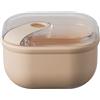 OMADA Contenitore Ermetico per Alimenti 0,4L, Dimensioni 12 x 12 x H7,2 cm | Porta Pranzo con Coperchio Trasparente, Idoneo a Frigo e Lavabile in Lavastoviglie, Chiusura Ermetica, Collezione Pull Box