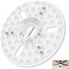 Generic Kit LED per ventilatore da soffitto 24 W 3CCT magnetico | Alluminio e PC, uso interno, ventilatore a soffitto, plafoniera, montaggio magnetico, luce 3000K 4000K 6000K