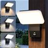 wowspeed Applique da Parete Esterno con Sensore Movimento 32W Lampada LED da Parete | Faretto da Esterno 6500/4500/3000K, Verticale 350°&Orizzontale 270° Rotazione, IP65 Fari LED da Esterno per Esterno/Interno