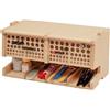 Bucasso Kit per modellismo in legno con 100 fori, organizer per pennelli/vernice con materiale MDF, per riporre oggetti artigianali, porta pennelli/utensili, adatto per strumenti Tamiya/Gundam, GK6