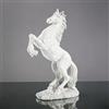 PIGPIGFLY Bianco Scultura di Cavallo Nodo Statua - Oggetto Animale in Resina per Decorazioni Casa, Statue Decorative per Arredamento Salotto, Mensola e Ufficio